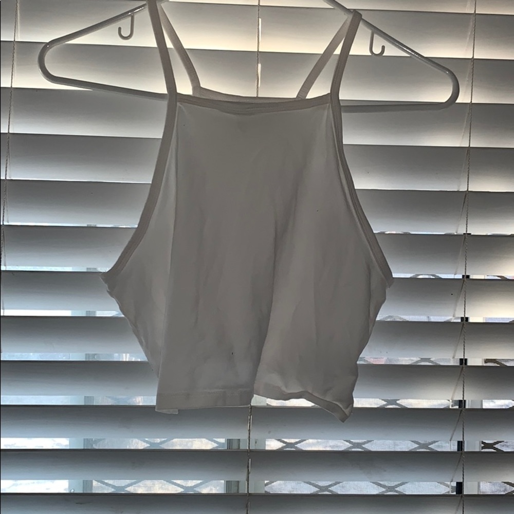 white tank top